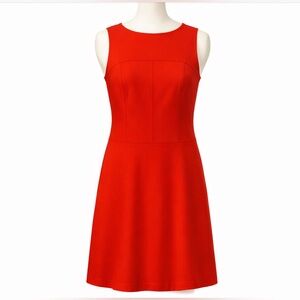 Chic Little Red Sleeveless Dress